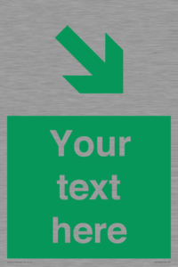 Custom Safe condition: Green Down right arrow